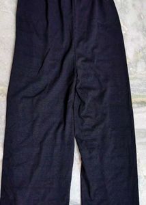 Black Palazzos with Butterfly Embroidery