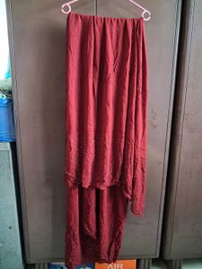 Elegant Maroon Kurta Set with Dupatta