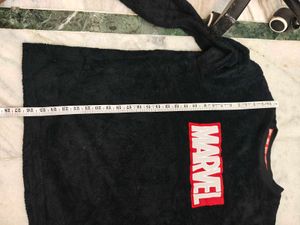 Marvel Black Fuzzy Sweatshirt