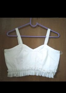 White Sleeveless Blouse