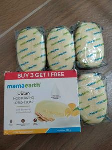 Mamaearth Ubtan Moisturizing Lotion Soap (4 Units)