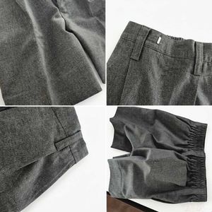 Classic Grey Elastic Waist shorts