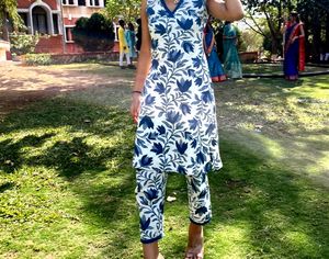 Floral Print  Kurti Set