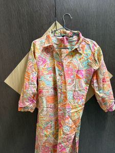 Vibrant Block Print Kurta