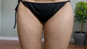 Cute Black Bikini Bottom with Butterfly Detail