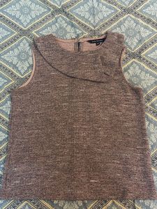 Stylish Sleeveless Textured Top