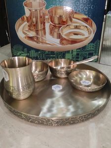 🍽️🪙😍 Rajwadi Kansa/ Kansi Dinner Set Pure Kansa