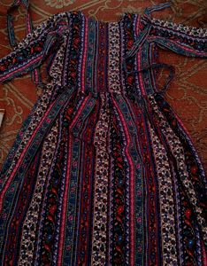 Multicolor Printed Frock Kurti