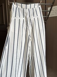 Striped Wide-Legged Pants
