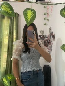 Chic Smocked Puff Sleeve Top