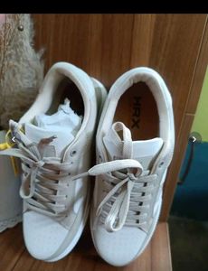 HRX Beige &amp; White Sneakers