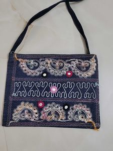 Boho Denim Crossbody Bag