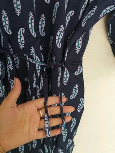 Navy Blue Printed Co ord Set