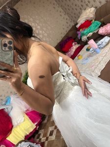 Elegant White Bridal Lehenga🦋🎀❤️