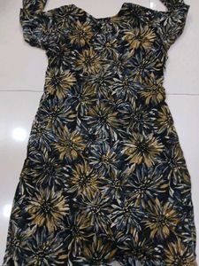Embellished Floral Print Kurta