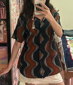 Pattern Print Shirt Unisex