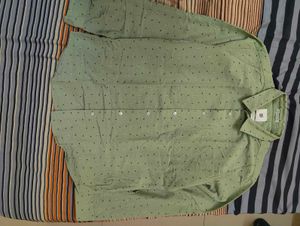 Men's Mint Green Printed Shirt