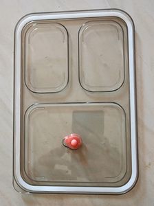 Lunch Box Container with Spoon for Kids, 3 Compart