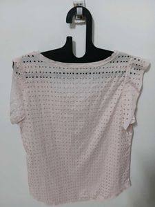 Light Pink Perforated Top