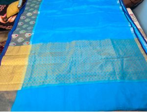 Stunning Blue Silk Saree