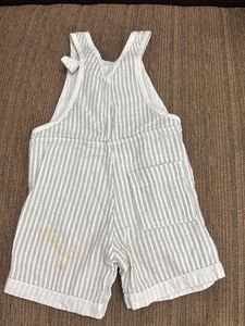 3 Striped Baby Overalls