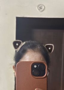 Cute Crochet Cat Ear Hair Clip one pcs