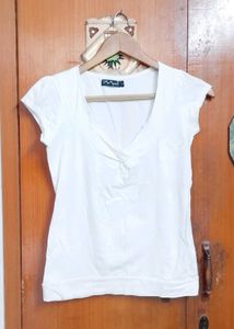 Brand New soft Cute Cotton White Top