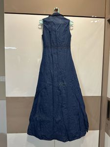 Sleeveless Denim Maxi Dress