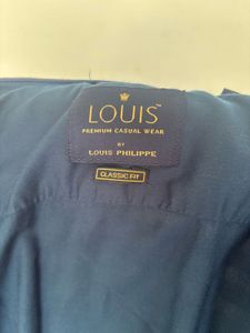 Men's Navy Blue Casual Shirt Louis phiippe