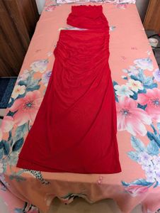 ❤️Red Bodycon Maxi Dress | Worn Once | Size XS/M
