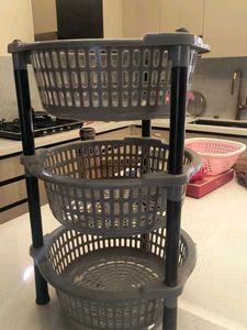 3-Tier Rolling Storage Cart