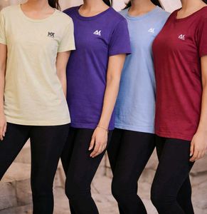SALE:COMBO OF 4 WOMEN GYM T- SHIRTS