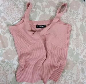 Cute Peach Pink Top