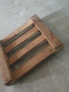 Wooden plant stand base