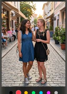 black and blue denim dress