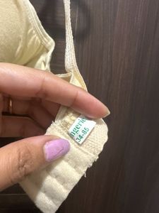 Light Yellow Bra Cotton