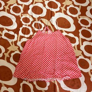 red white stripe top size small