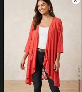 Coral  shrug