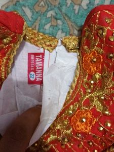 Beautiful Red Embroidered Set