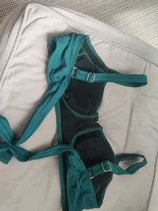 Teal Ribbed Bikini Set