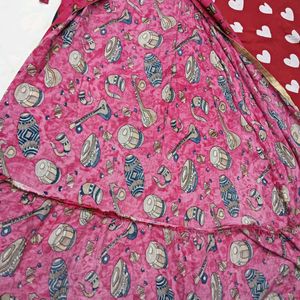 Pink 👗Printed Kurta