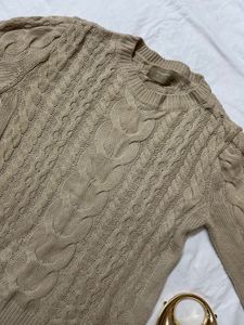 Cable Knit Pullover Sweater