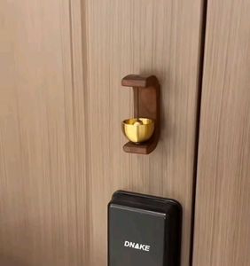Magnetic Wooden Door , No Drill Hanging Bell Decor