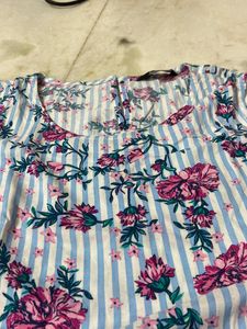 MAX FLORAL COLD SHOLDER TOP