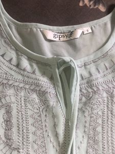 Price Drop❤️Light Blue Embroidered Top