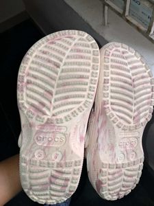 Crocs Pink Marble Swirl Clogs