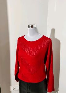 Red Hot Crochet Knitted Sweater🇸‌🇦‌🇱‌🇪24hrs
