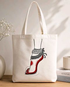 Artistic Tote Bag - Indian Foot Art hand made i
