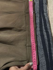 Tan Faux Suede Trousers