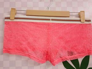 1300Pink Lace Boy Shorts